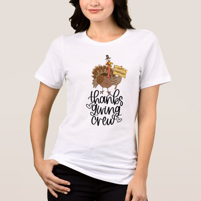 Thanksgiving T-Shirt - Utformning av ljud och Roli (Framsida)