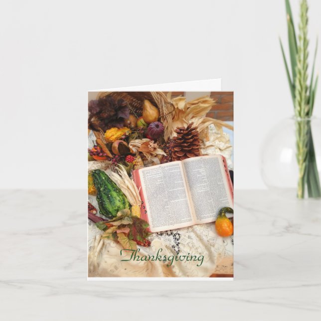 Thanksgiving Tack Kort (Framsida)