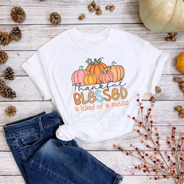 Thanksgiving tack vare ett  fall t shirt (Skapare uppladdad)