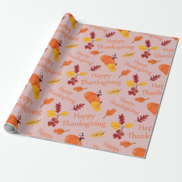 Thanksgiving tacksam Gatherings Pumpkin Seamless Presentpapper