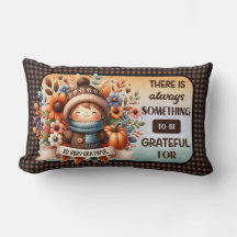 Thanksgiving tacksam Lumbar Pillow