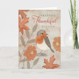 Thanksgiving tacksam tacksam välsignad Robin Kort