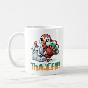 Thanksgiving tacksamt djur Turkiet Älskare Kaffemugg
