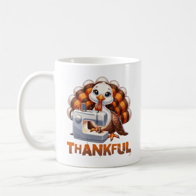 Thanksgiving tacksamt, ohyfsat, Turkiet Kaffemugg (Vänster)