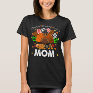Thanksgiving tacksamt tacksamma välsignade Mamma T Shirt