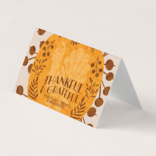 Thanksgiving - tacksamt Tält-kort för Turkiet Pump Kort