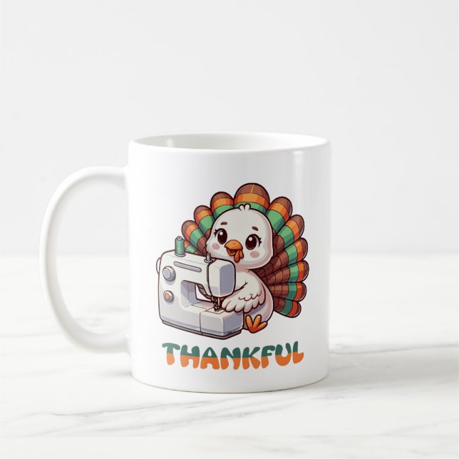 Thanksgiving Tankfull höstJulhelg Turkiet Kaffemugg (Vänster)