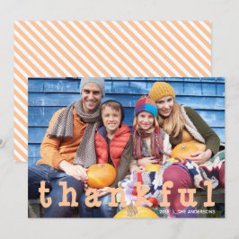 Thanksgiving Tankig Orange stripe Inbjudningar
