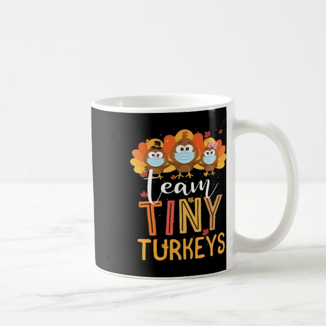 Thanksgiving Team Tiny Turkey Nurse Fall N Kaffemugg (Höger)