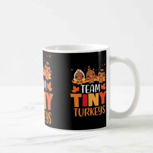 Thanksgiving Team-Tiny Turkey Nurse Fall N Kaffemugg (Höger)