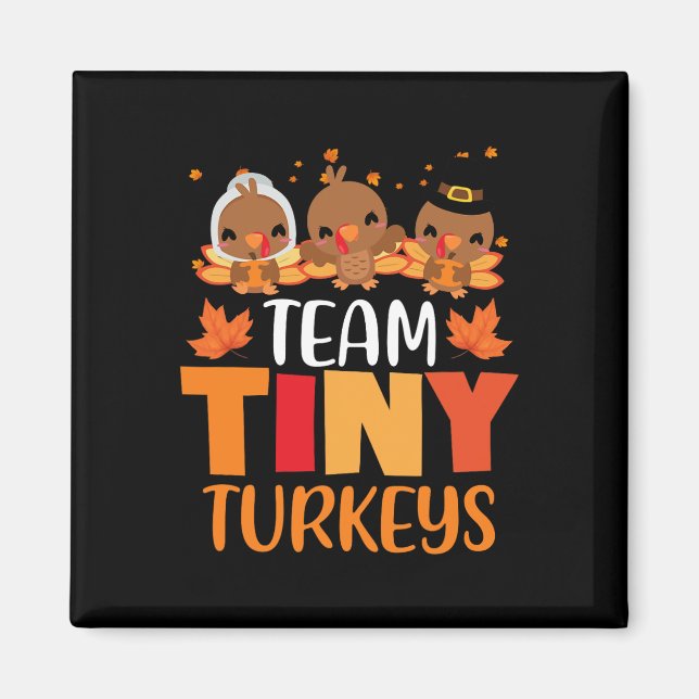 Thanksgiving Team-Tiny Turkey Nurse Fall N Magnet (Framsidan)
