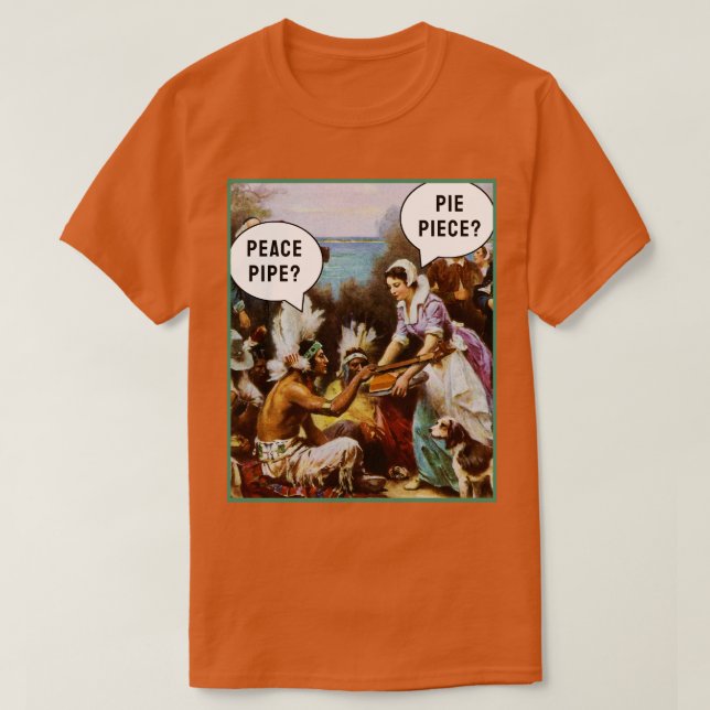 Thanksgiving Tecknad T-Shirt (Design framsida)