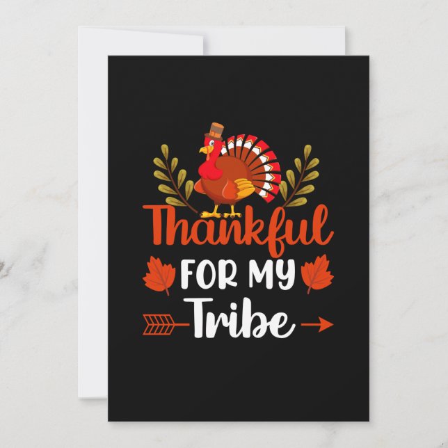 Thanksgiving Thankful For My Tribe Inbjudningar (Framsida)