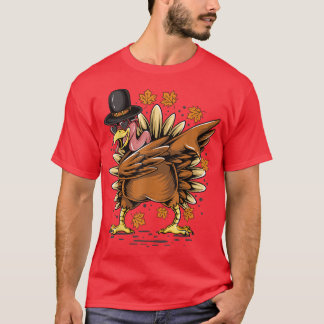 Thanksgiving Thanksgiving Dabbing Dab Dance Turkie T Shirt
