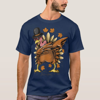 Thanksgiving Thanksgiving Dabbing Dab Dance Turkie T Shirt