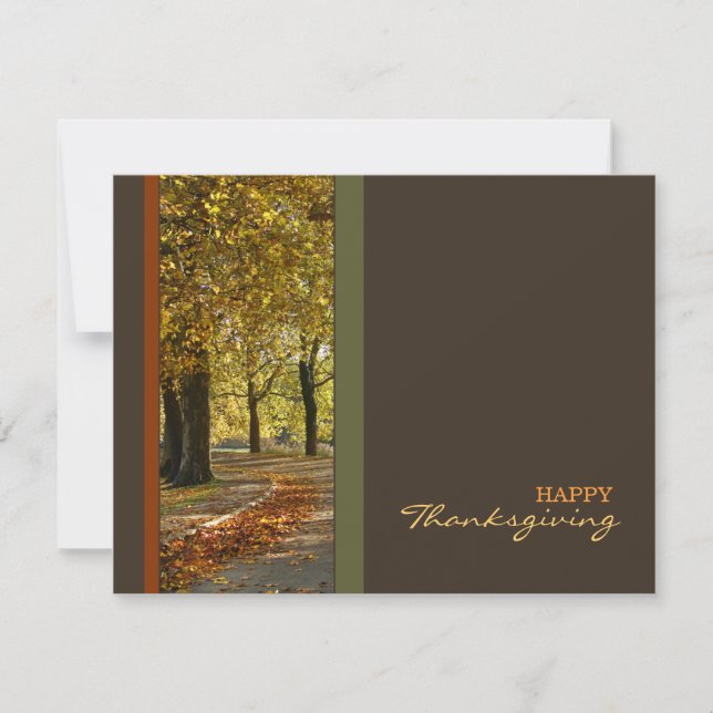 Thanksgiving till hösten Träd Inbjudningar (Framsida)