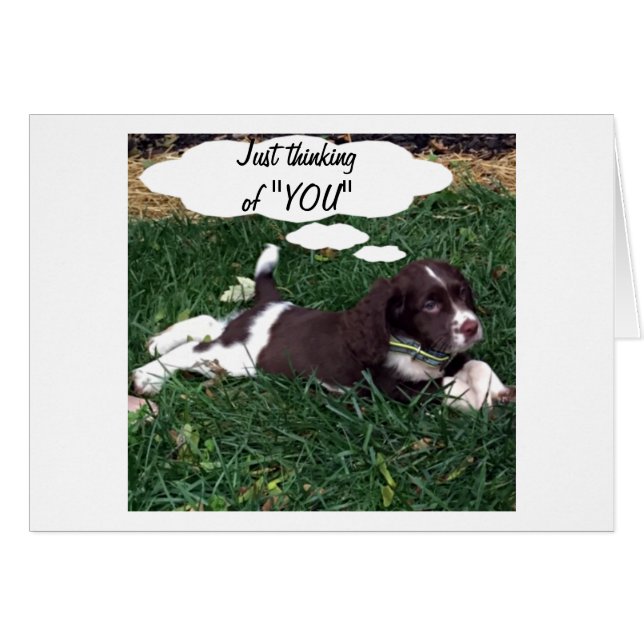 THANKSGIVING TILL TÄNKA AV "DIG" HÄLSNINGSKORT (Framsidan Horizontal)