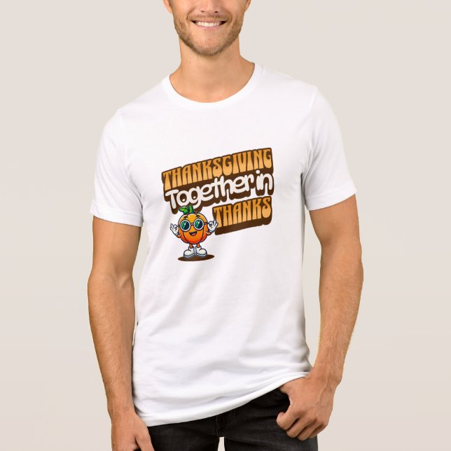 thanksgiving tillsammans tack t shirt (Framsida)