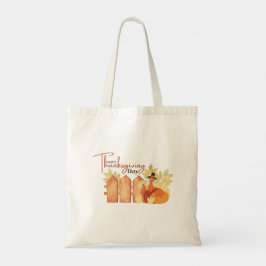 Thanksgiving Tote Bag Tygkasse