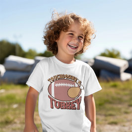 Thanksgiving "Touchdown & Turkey" - Fall Kids T Shirt