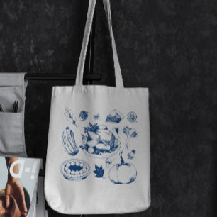 Thanksgiving Traditional Food Tote Bag Tygkasse