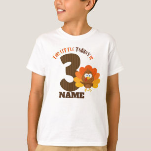 thanksgiving Treårsdagskjorta liten kalkon T Shirt