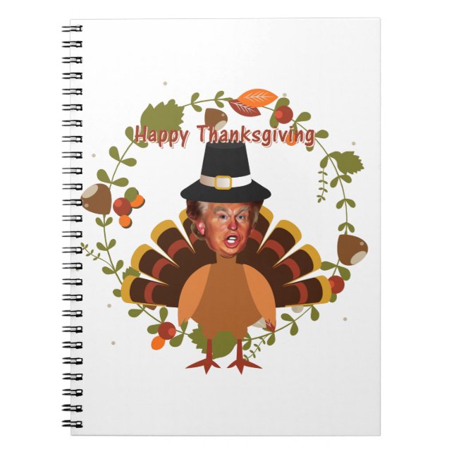 thanksgiving trumpturkey anteckningsbok (Framsidan)
