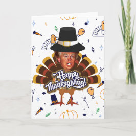"thanksgiving trumpturkey helgkort