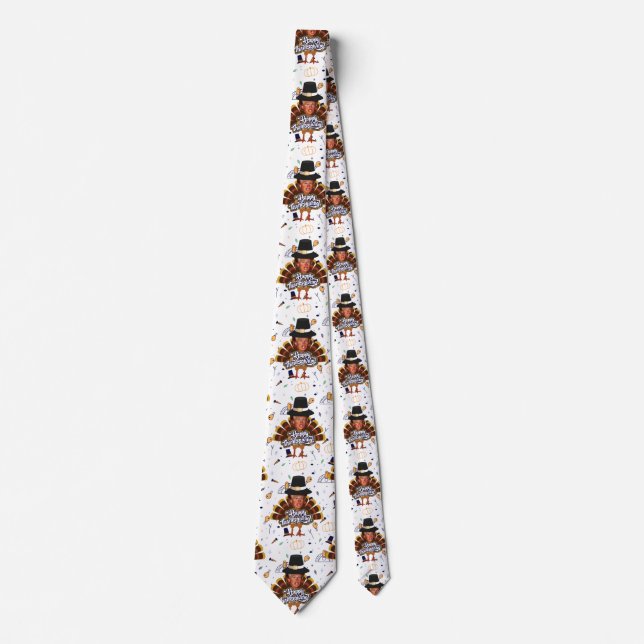 thanksgiving trumpturkey manar necktie-halsband slips (Framsida)