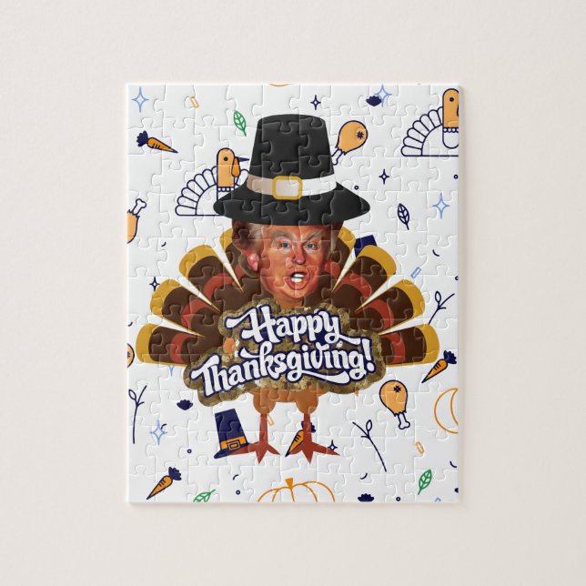 "thanksgiving trumpturkey pussel (Vertikal)