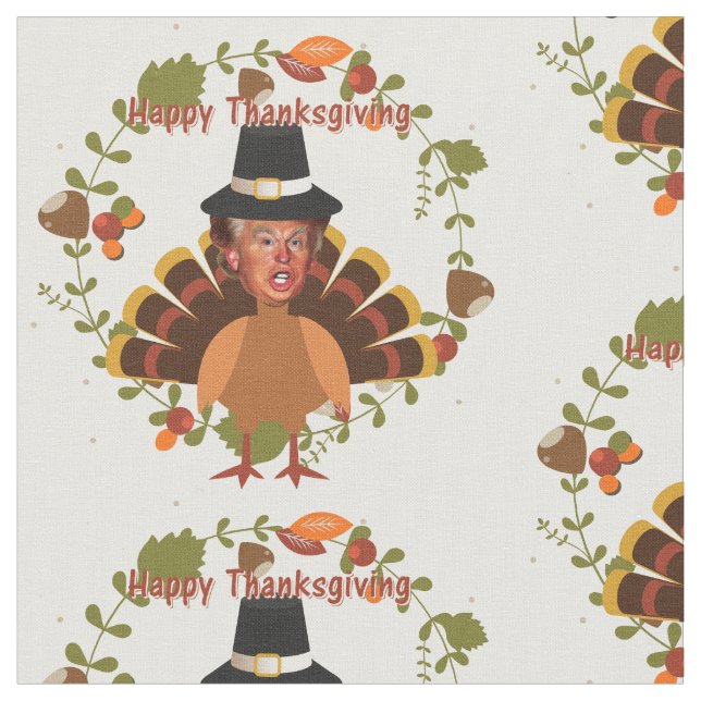 thanksgiving trumpturkey tyg (Närbild)