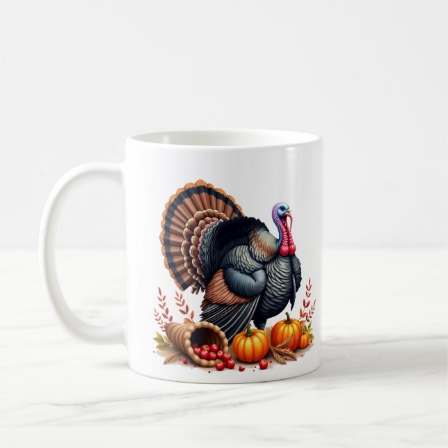 Thanksgiving Turk koffekopp Kaffemugg (Vänster)