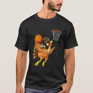 Thanksgiving Turkey Basketball Player Funny Boys G T Shirt