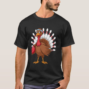 Thanksgiving Turkey Bowling Pin Matching Team T Sh Shirt