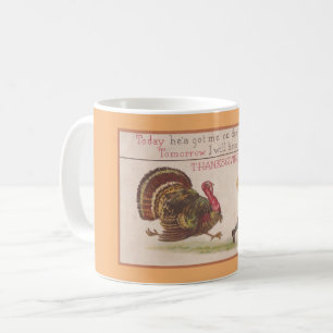 Thanksgiving Turkey Chase Kaffemugg
