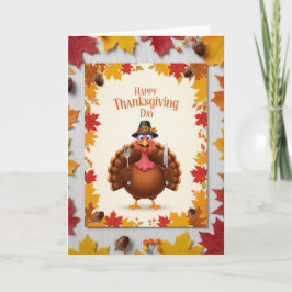 Thanksgiving Turkey Cheer — Festive Holiday Kort