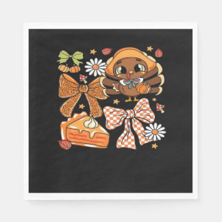 Thanksgiving Turkey Coquette Classic T-Shirt Pappersservett