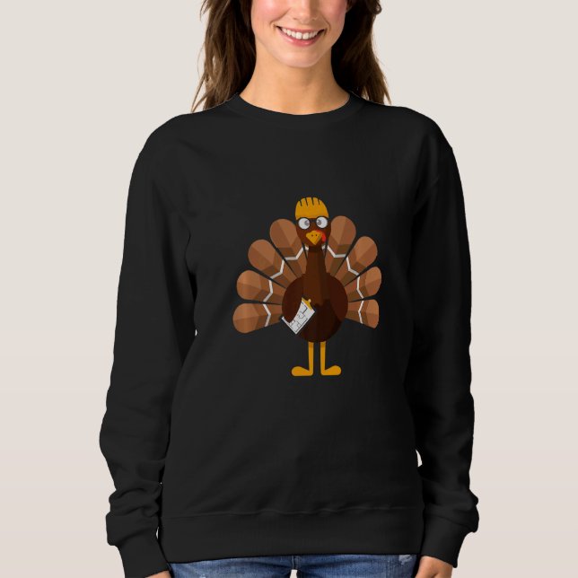 Thanksgiving  Turkey Engineer T Shirt (Framsida)
