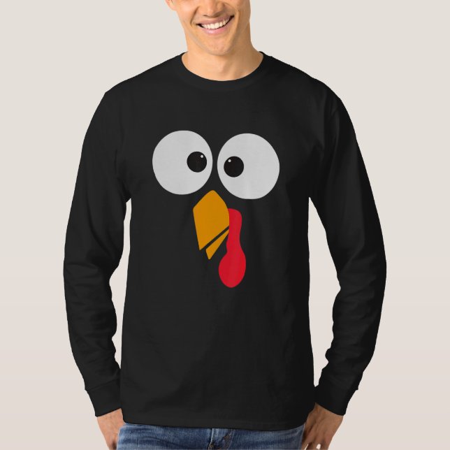 Thanksgiving Turkey Face Matching Family Costume C T Shirt (Framsida)
