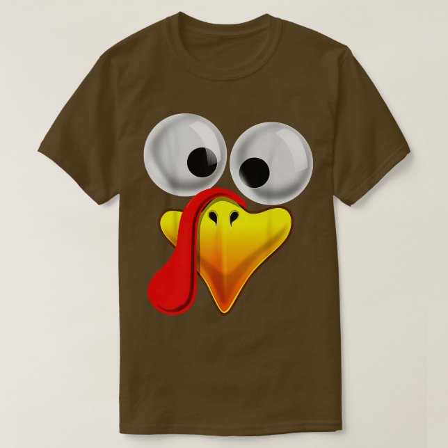 Thanksgiving Turkey Face Matching Family Costume K T Shirt (Design framsida)
