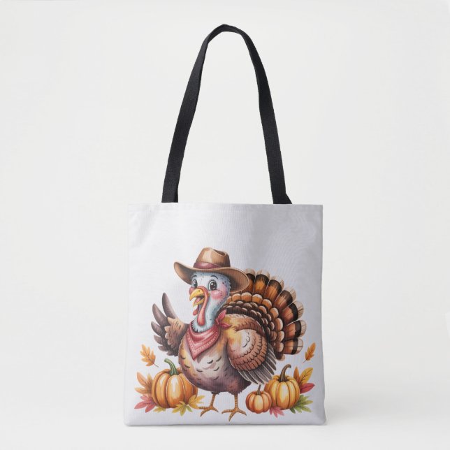 Thanksgiving turkey fall  tygkasse (Framsida)
