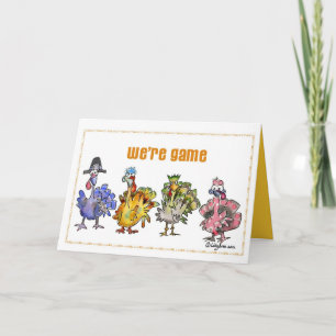 Thanksgiving Turkey Greeting Card Helgkort