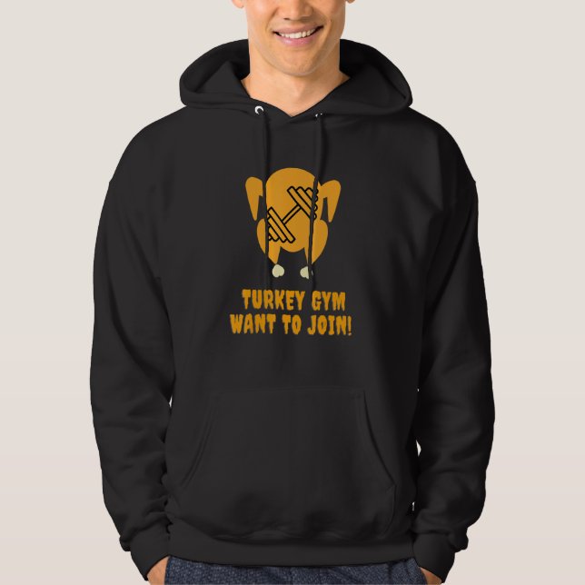 Thanksgiving Turkey  Gym and Workout  2022 1 Hoodie (Framsida)