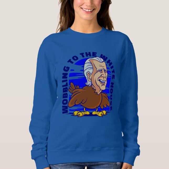 thanksgiving turkey joe biden lustig wobble t shirt (Framsida)