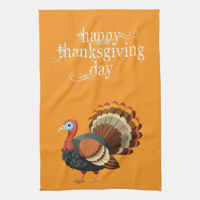 Thanksgiving Turkey Kitchen Towel Kökshandduk (Vertikal)