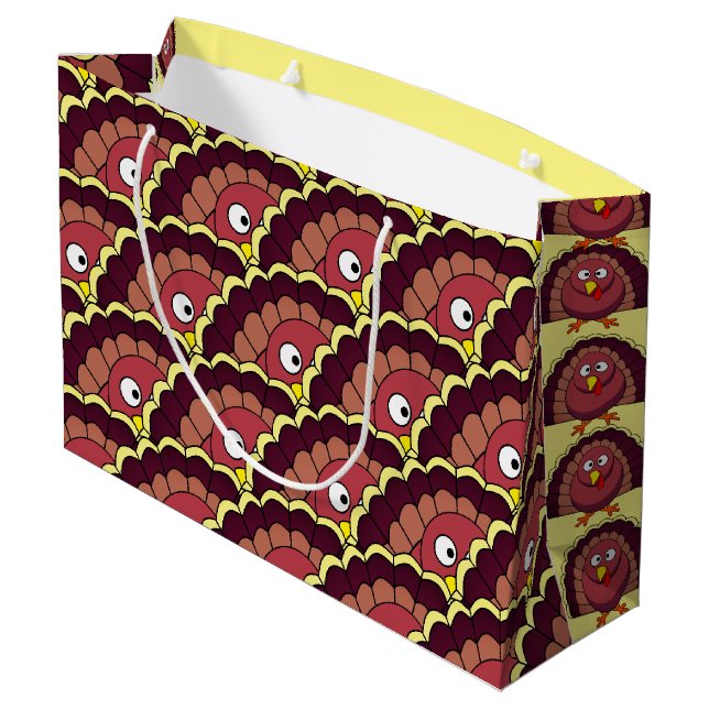 Thanksgiving Turkey Large Gift Bag (Baksidan Vinklad)