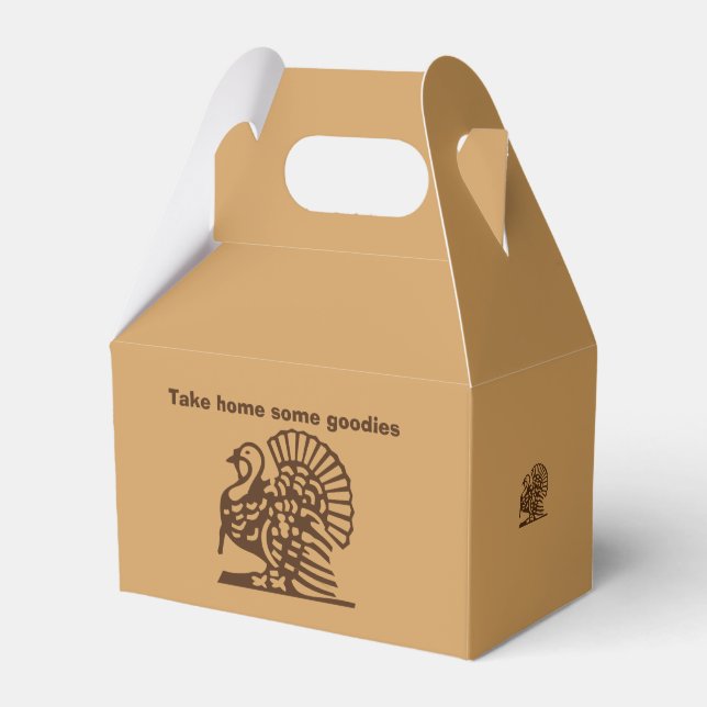 "Thanksgiving Turkey" Leftover Box Presentaskar (Framsidan Sidan)