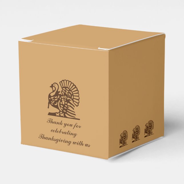"Thanksgiving Turkey" Leftover Box Presentaskar (Framsidan Sidan)