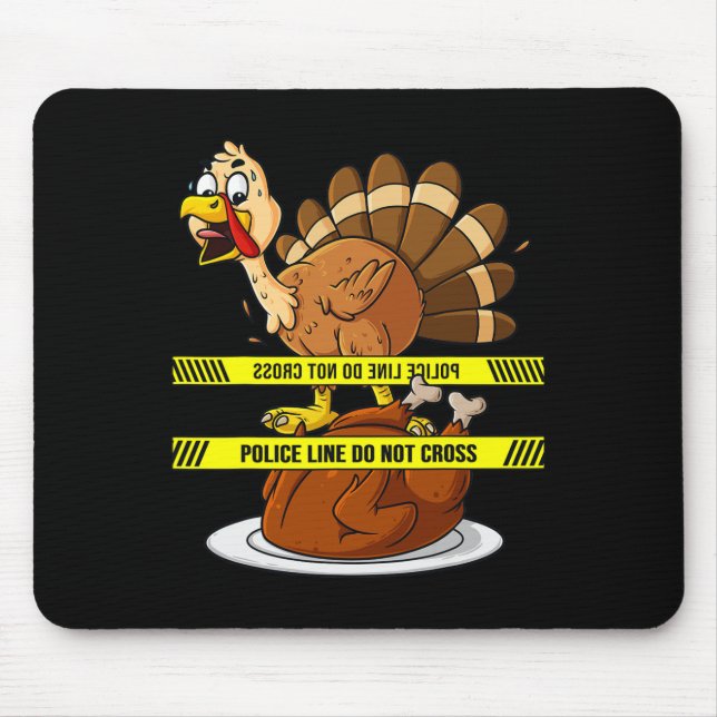 Thanksgiving Turkey Line Do Not Kor Roligt Food Bo Musmatta (Framsidan)