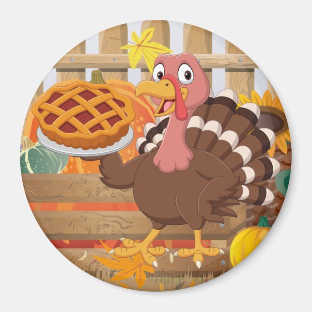 Thanksgiving Turkey Magnet (Framsidan)